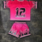 PINK JERSEY AND SHORTS