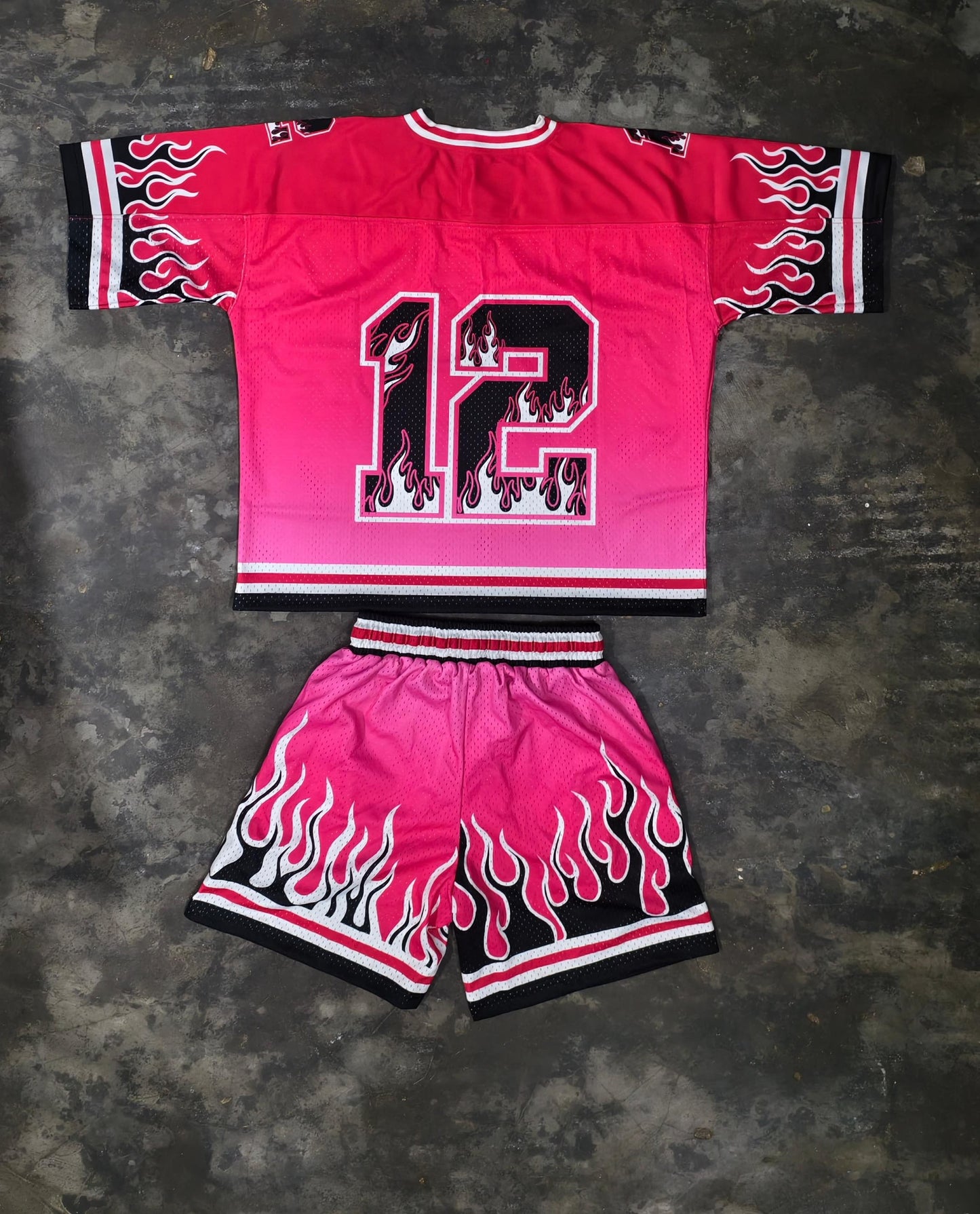 PINK JERSEY AND SHORTS