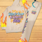 Tan Flame Fire Your People My People Jogger Set