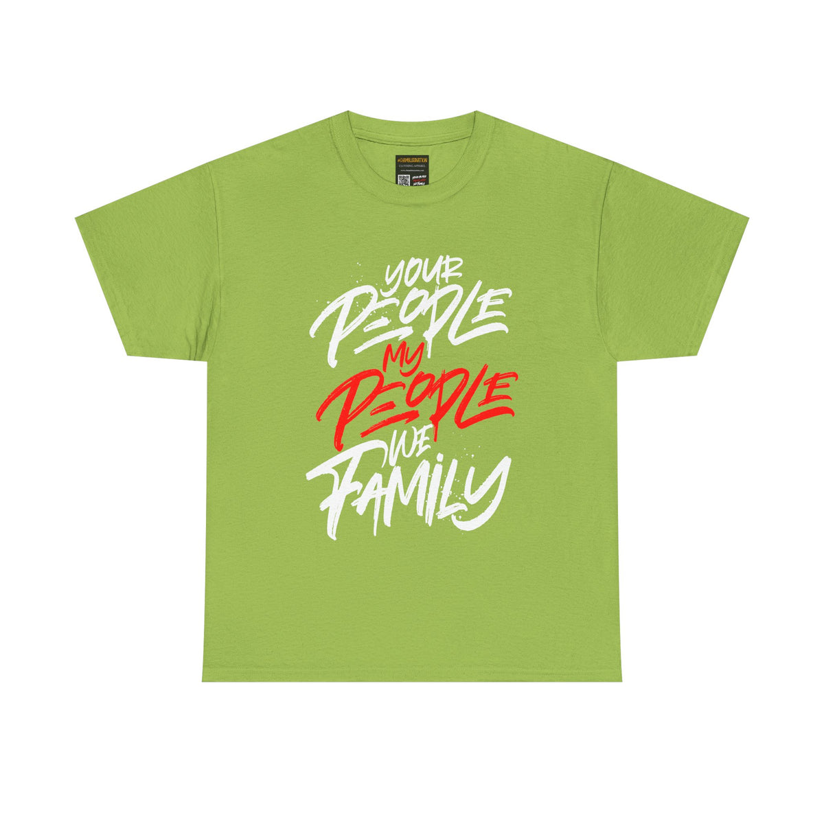 Your People My People Tshirt (Red/white letters)
