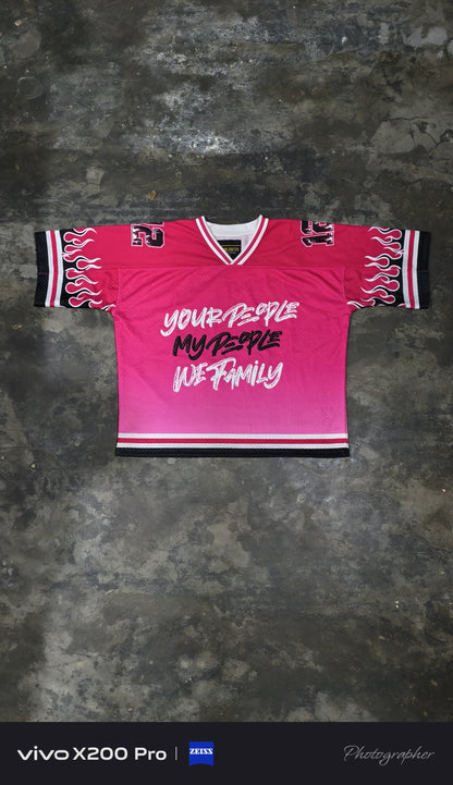 PINK JERSEY AND SHORTS