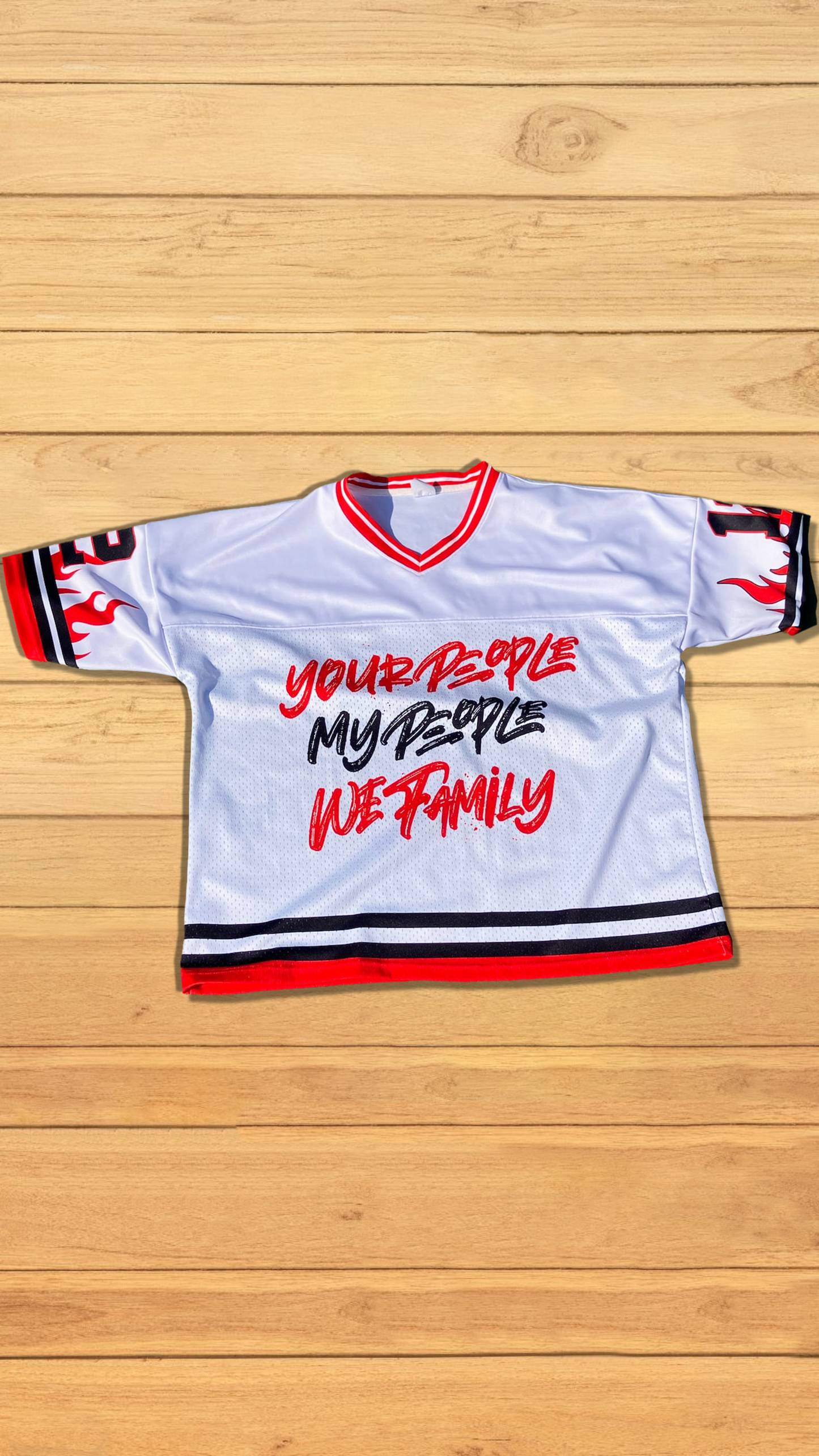 Fire Red and White Jersey OR Shorts