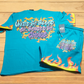 Turquoise Flame Fire Short Set