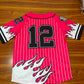 Fire Baseball Jersey - Hot Pink