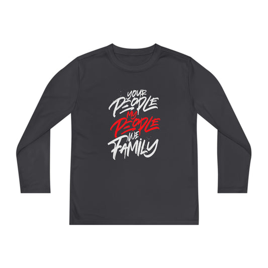 Youth Your People My People (white/red) Long Sleeve Shirt