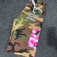 Pink /green Camo Custom Split Shorts