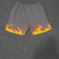 Gray Fire Shorts (DTF Print)