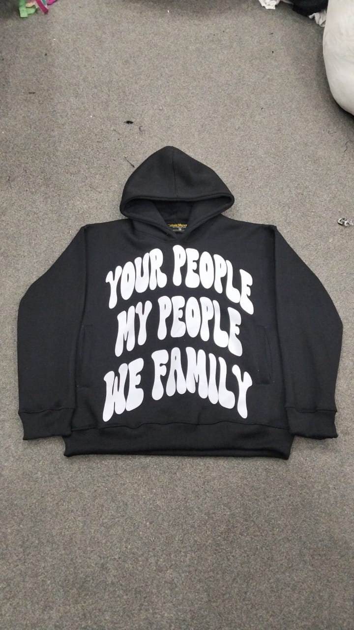 Slightly oversized Bubble Design Hoodie (various colors)