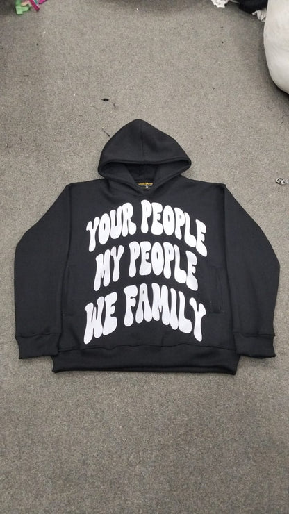 Slightly oversized Bubble Design Hoodie (various colors)