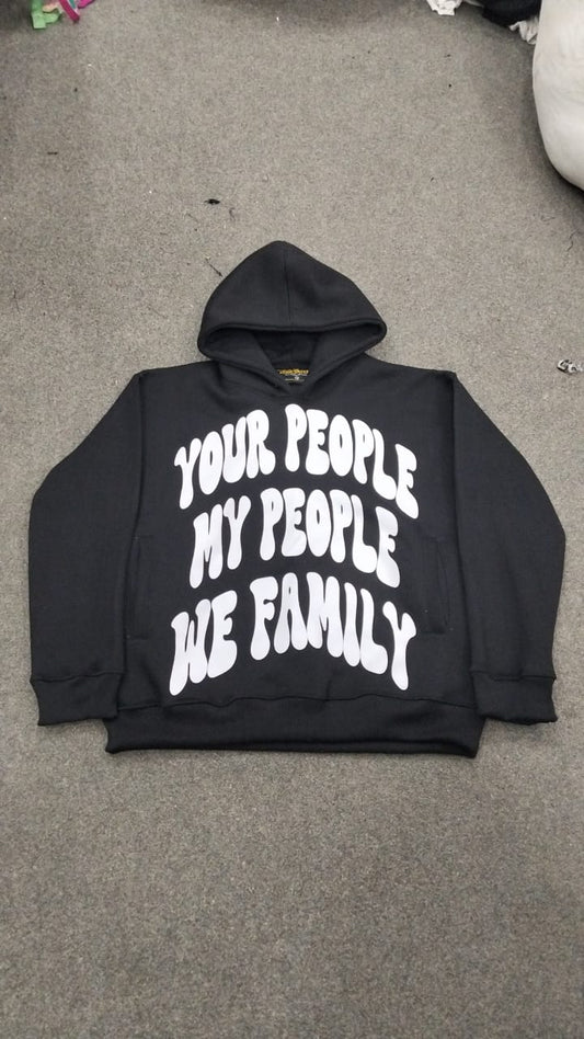 Slightly oversized Bubble Design Hoodie (various colors)