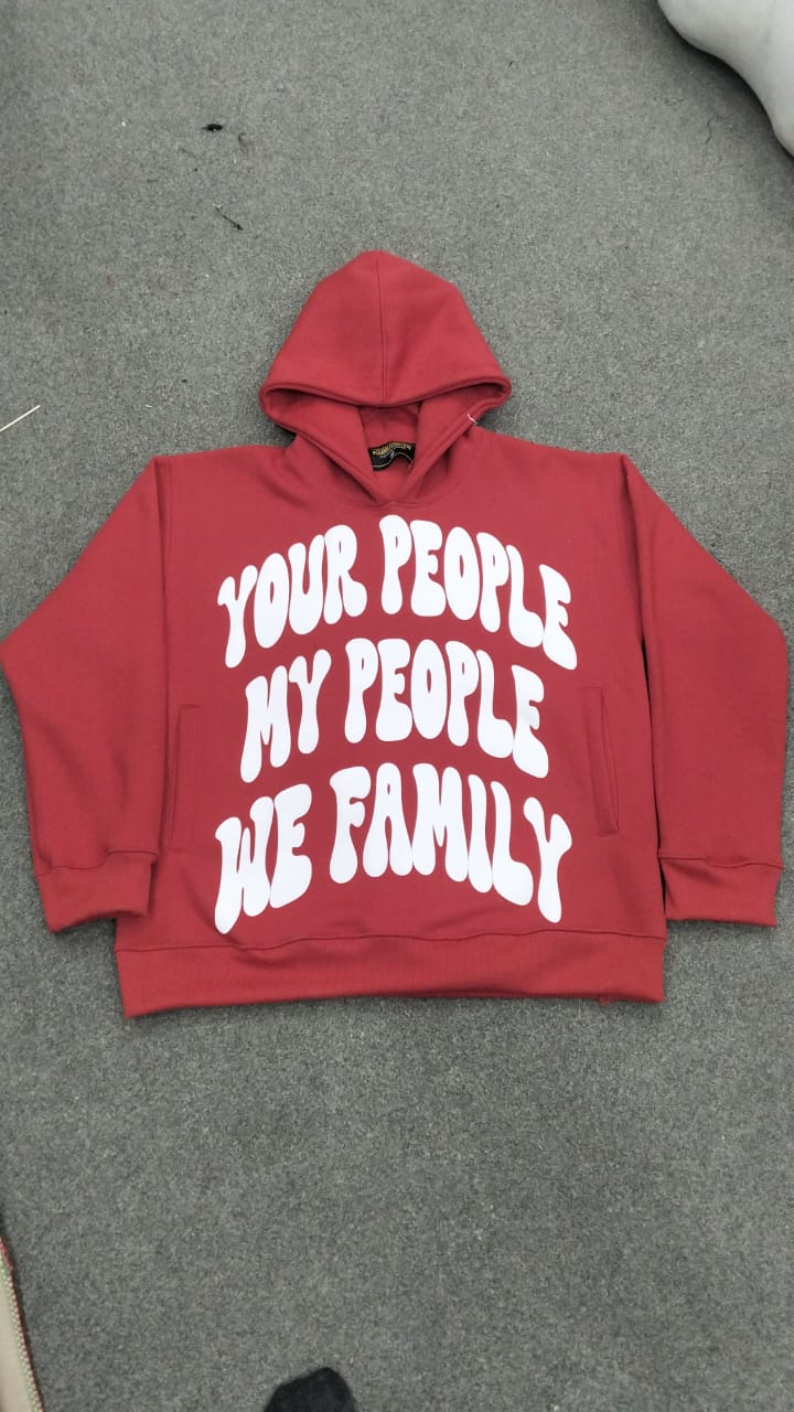 Slightly oversized Bubble Design Hoodie (various colors)