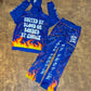 Royal Blue Fire Splash Jogger Fit