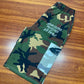 Gray/green Custom Split Shorts