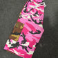 Pink /green Camo Custom Split Shorts