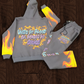 Gray Fire Jogger Set