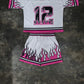 WHITE AND PINK JERSEY and SHORTS (SET)