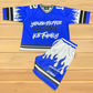 BLUE AND WHITE JERSEY OR JERSEY SHORTS