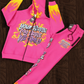 Pink Fire Jogger set