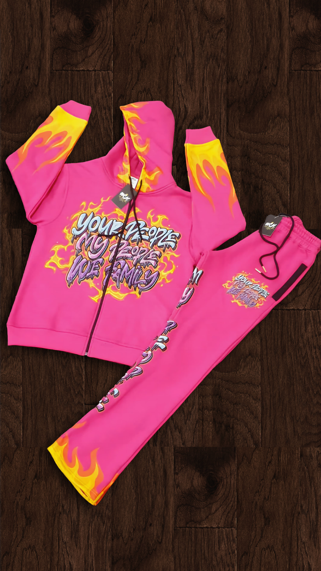 Pink Fire Jogger set