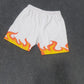 White Fire Shorts (DTF Print)