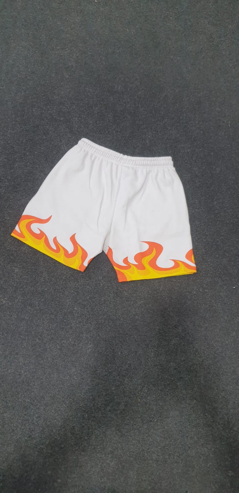 White Fire Shorts (DTF Print)