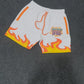 White Fire Shorts (DTF Print)