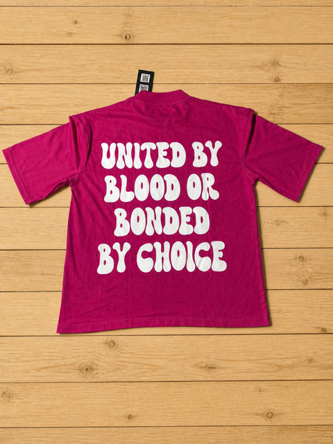 OVERSIZED LETTER TEE (HOT PINK)
