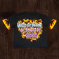 BLACK OVERSIZED CROPPED TEE (DTF PRINT)