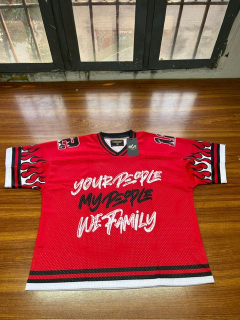 Fire Red Jersey or Short Set