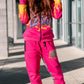 Pink Fire Jogger set