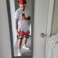 Fire Red and White Jersey OR Shorts