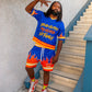 Blue Orange White Jersey OR Shorts