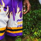 Purple Jersey Fire Shorts