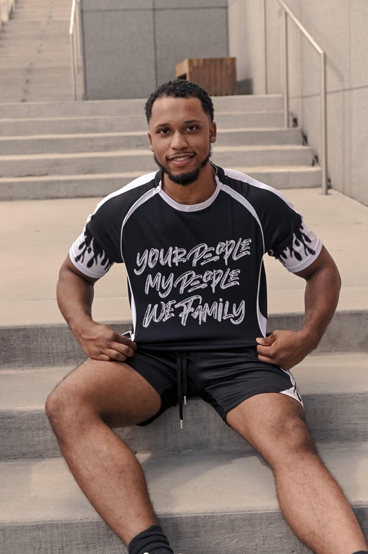 Black and White Jersey Set