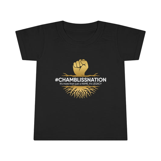 "Chamblissnation" Toddler Tee w/back