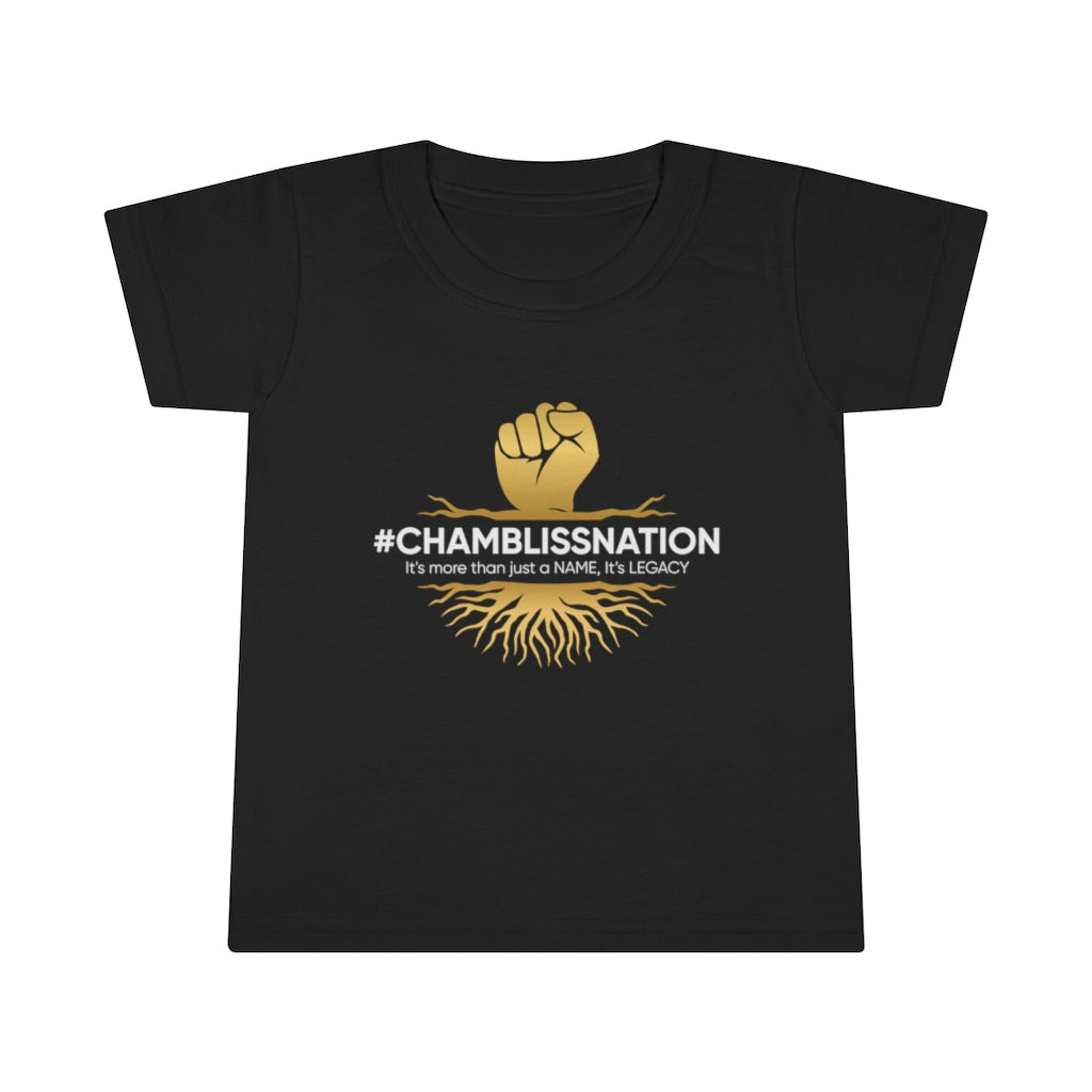 "Chamblissnation" Toddler Tee w/back