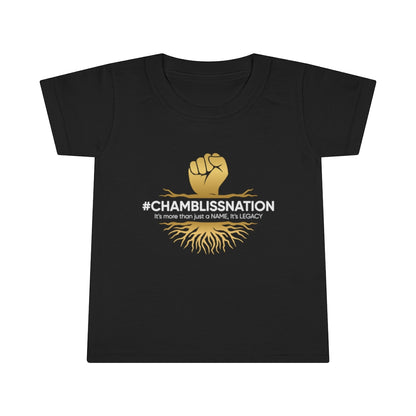 "Chamblissnation" Toddler Tee w/back