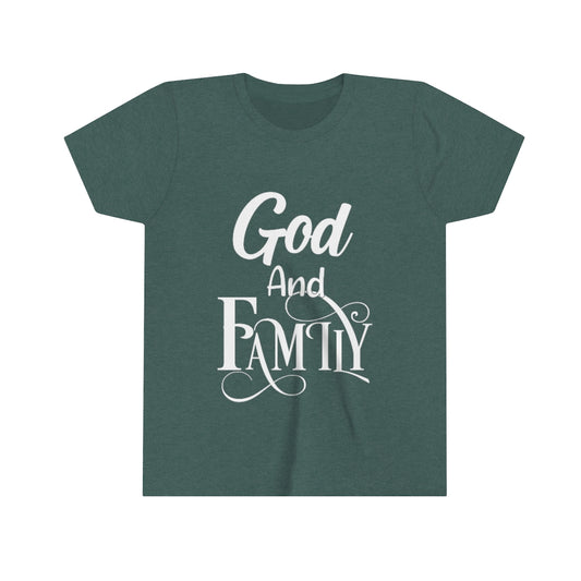 "God And Family" Youth Tee