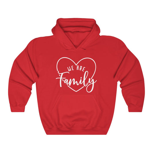 We are Family (Heart) Hoodie w/o Back