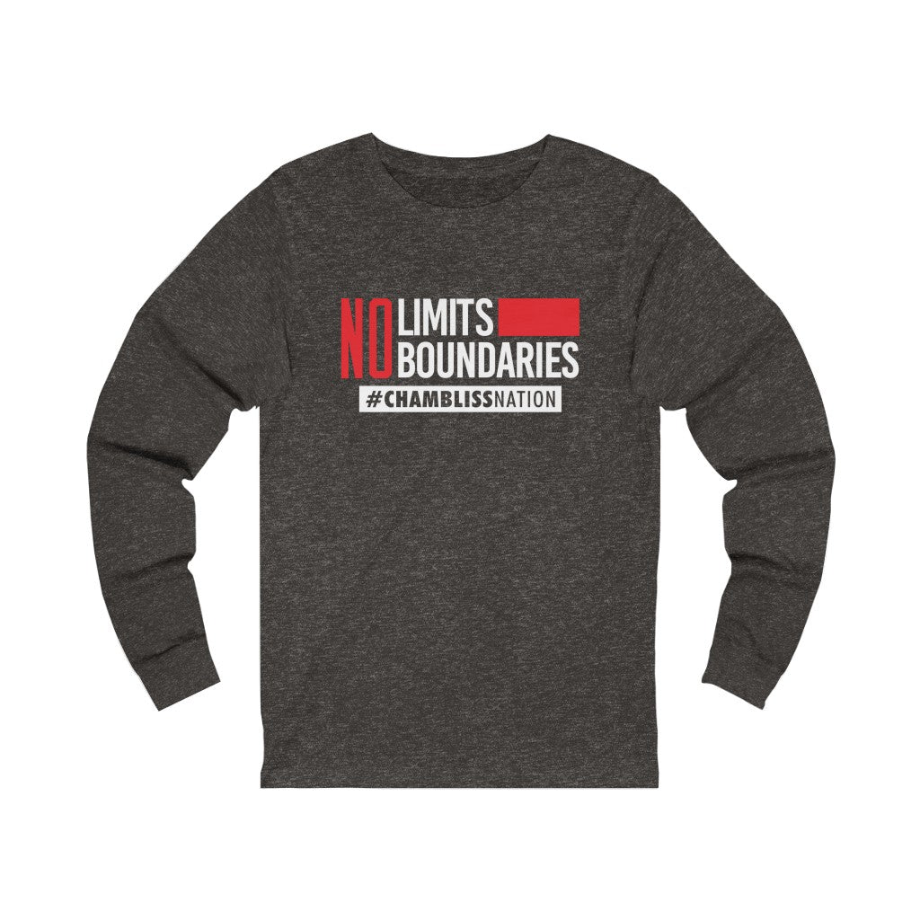 "No Limits No Boundaries"  Long Sleeve Tee