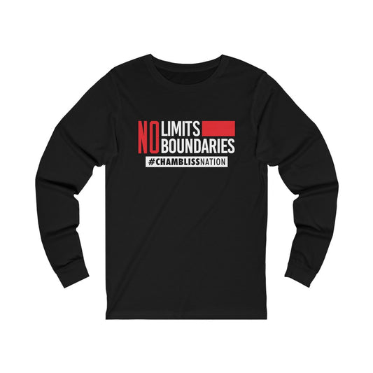 "No Limits No Boundaries"  Long Sleeve Tee