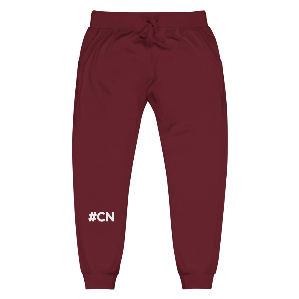 "#CN" fleece sweatpants